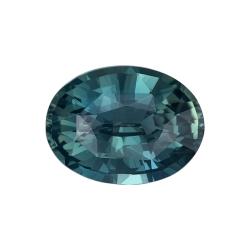Sapphire Oval 1.49 carat Blue Green Photo