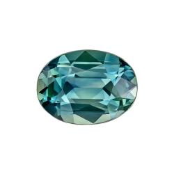 Sapphire Oval 1.14 carat Blue Green Photo