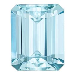 Aquamarine Emerald 6.37 carat Blue Photo