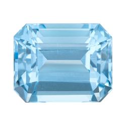 Aquamarine Emerald 3.45 carat Blue Photo