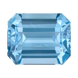 Aquamarine Emerald 3.63 carat Blue Photo