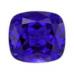 Tanzanite Cushion 4.36 carat Blue Purple Photo