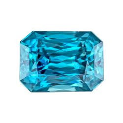 Zircon Emerald 3.09 carat Blue Photo