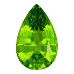 Peridot Pear 7.00 carat Green Photo