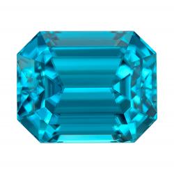 Zircon Emerald 7.00 carat Blue Photo