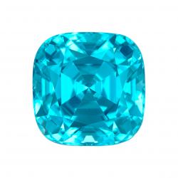 Zircon Cushion 4.14 carat Blue Photo