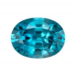 Zircon Oval 2.84 carat Blue Photo