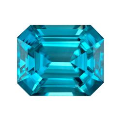 Zircon Emerald 3.69 carat Blue Photo