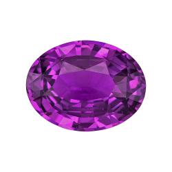 Sapphire Oval 2.00 carat Purple Photo