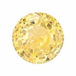 Sapphire Round 4.07 carat Yellow Photo