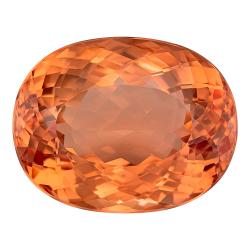 Topaz Oval 15.23 carat Pink Orange Photo