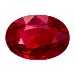Ruby Oval 4.01 carat Red Photo
