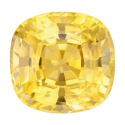 Sapphire Cushion 7.42 carat Yellow Photo