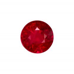Ruby Round 0.77 carat Red Photo