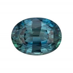 Sapphire Oval 2.01 carat Blue Green Photo
