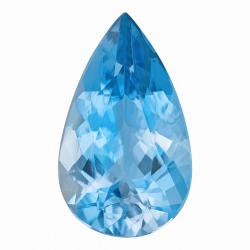 Aquamarine Pear 2.92 carat Blue Photo