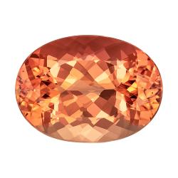 Topaz Oval 3.69 carat Pink Orange Photo