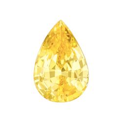 Sapphire Pear 1.57 carat Yellow Photo