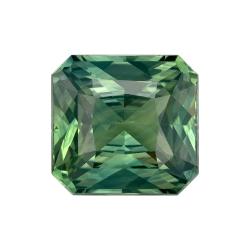 Sapphire Radiant 2.01 carat Green Photo