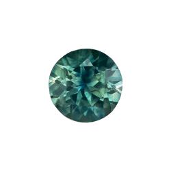 Sapphire Round 0.59 carat Blue Green Photo