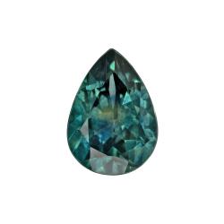 Sapphire Pear 0.88 carat Blue Green Photo