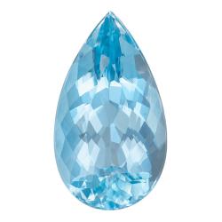 Aquamarine Pear 3.54 carat Blue Photo
