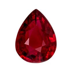 Ruby Pear 2.85 carat Red Photo