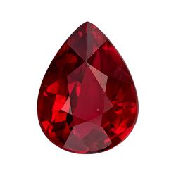 Ruby Pear 2.98 carat Red Photo