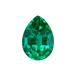 Emerald Pear 0.74 carat Green Photo