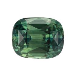 Sapphire Cushion 3.55 carat Blue Green Photo