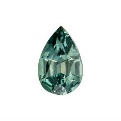 Sapphire Pear 0.81 carat Blue Green Photo