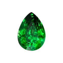 Garnet Pear 1.19 carat Green Photo