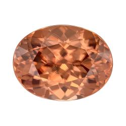 Zircon Oval 4.08 carat Brown Photo