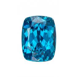 Zircon Cushion 3.80 carat Blue Photo