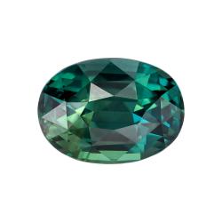 Sapphire Oval 2.03 carat Blue Green Photo