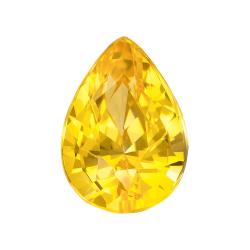 Sapphire Pear 2.17 carat Yellow Photo