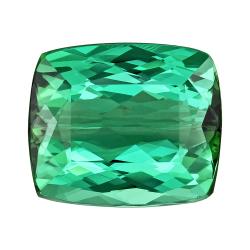 Tourmaline Cushion 3.65 carat Blue Green Photo