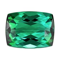 Tourmaline Cushion 3.74 carat Blue Green Photo