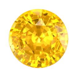 Sapphire Round 5.56 carat Yellow Photo