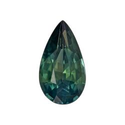Sapphire Pear 1.00 carat Green Photo