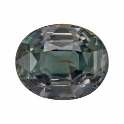 Sapphire Oval 3.51 carat Blue Green Photo
