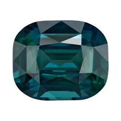 Sapphire Cushion 5.57 carat Blue Green Photo