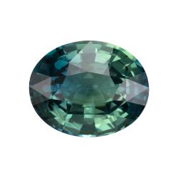 Sapphire Oval 2.09 carat Blue Green Photo