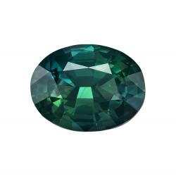 Sapphire Oval 1.63 carat Blue Green Photo