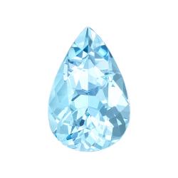Aquamarine Pear 1.21 carat Blue Photo