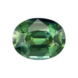 Sapphire Oval 2.08 carat Green Photo