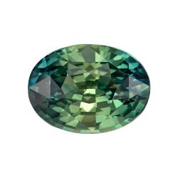 Sapphire Oval 2.39 carat Green Photo