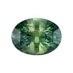 Sapphire Oval 2.15 carat Green Photo