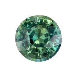 Sapphire Round 2.05 carat Blue Green Photo