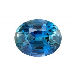 Sapphire Oval 1.60 carat Blue Green Photo